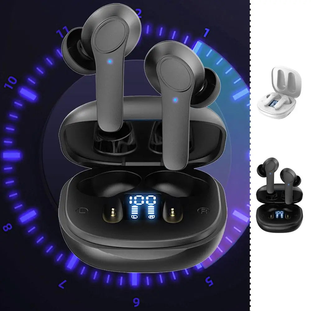 Portable Wireless Translation Headset with Real-time Display for Business Travel Meetings Music Player