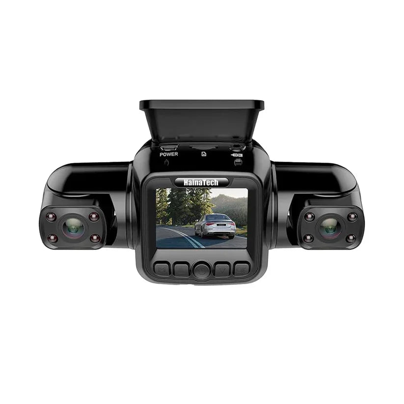 360° 4-Channel Dash Cam with Front, Rear, and Side Views - GPS & WiFi Enabled for Ultimate Safety