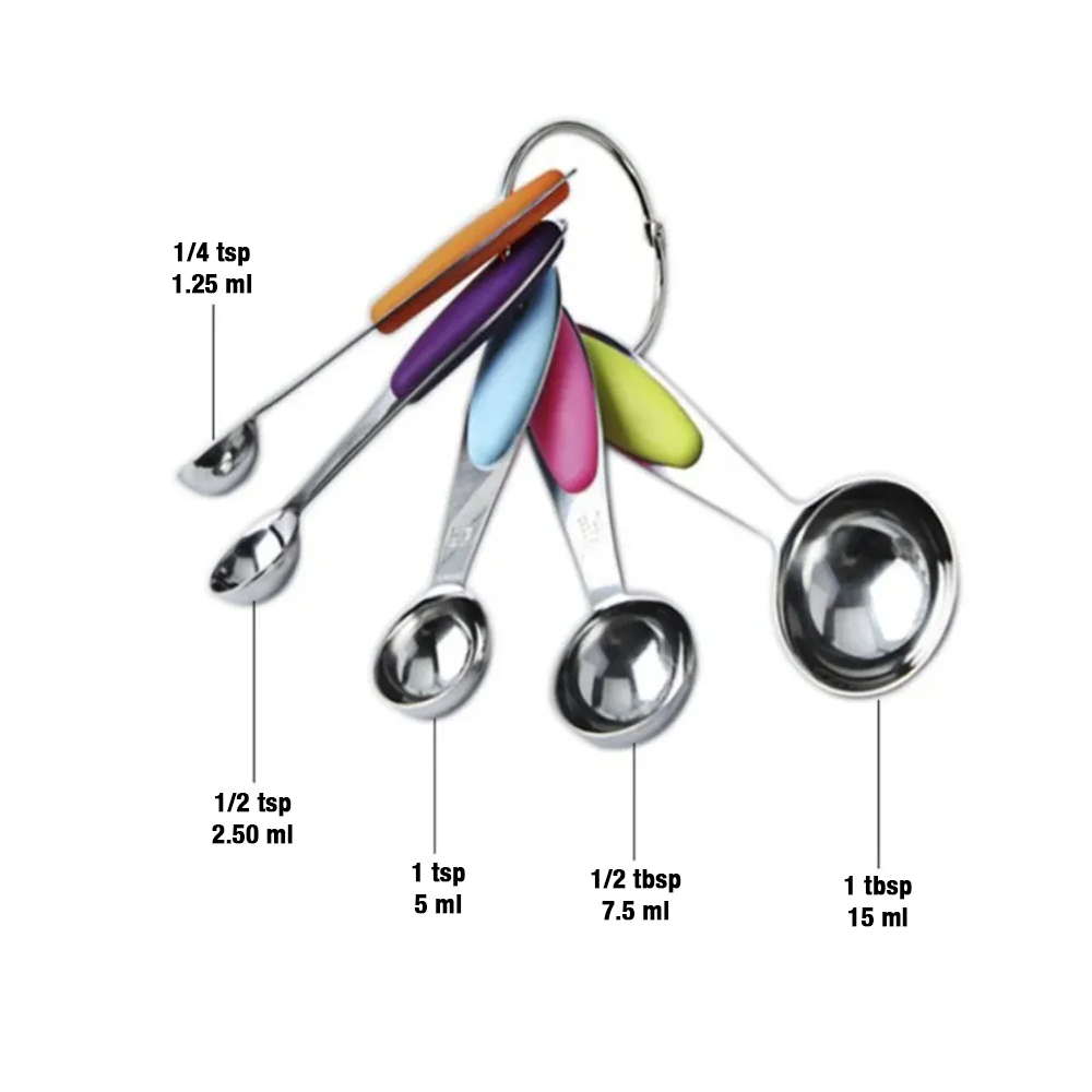 10 Pcs Food Grade Stainless Steel Measuring Spoon and Cup Set with Scale Baking Tool Kitchen Gadgets and Accessories